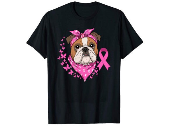 Bulldog Breast Cancer Awareness T-Shirt Review