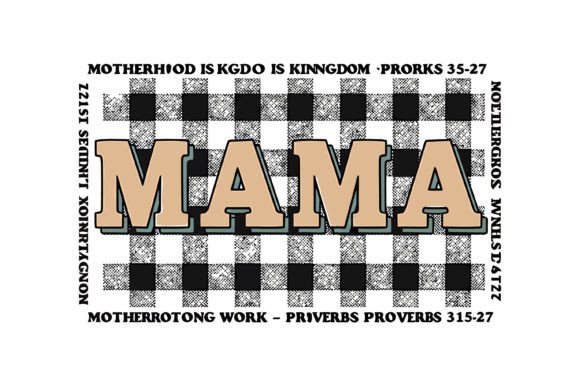 Mama Motherhood Buffalo Plaid Quote Review
