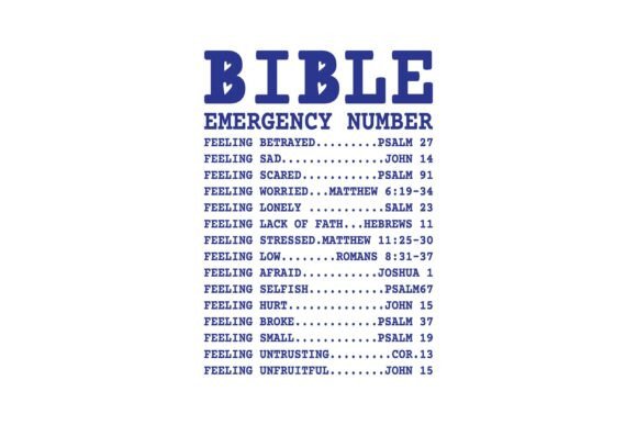 Nutrition Facts, Bible Emergency Numbers Embroidery Design Review