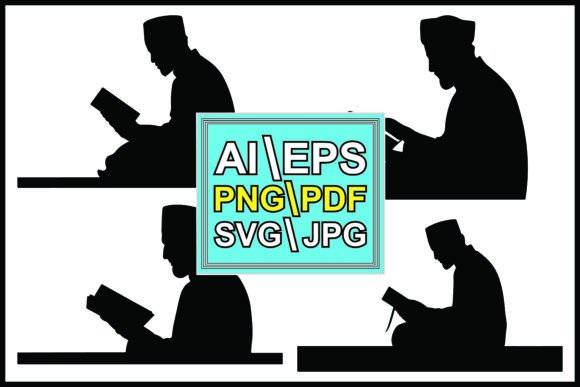 Silhouettes of People Reading Books: A Practical Embroidery Design Review