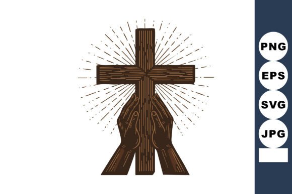 Wooden Cross Held by Praying Hands Embroidery Design Review